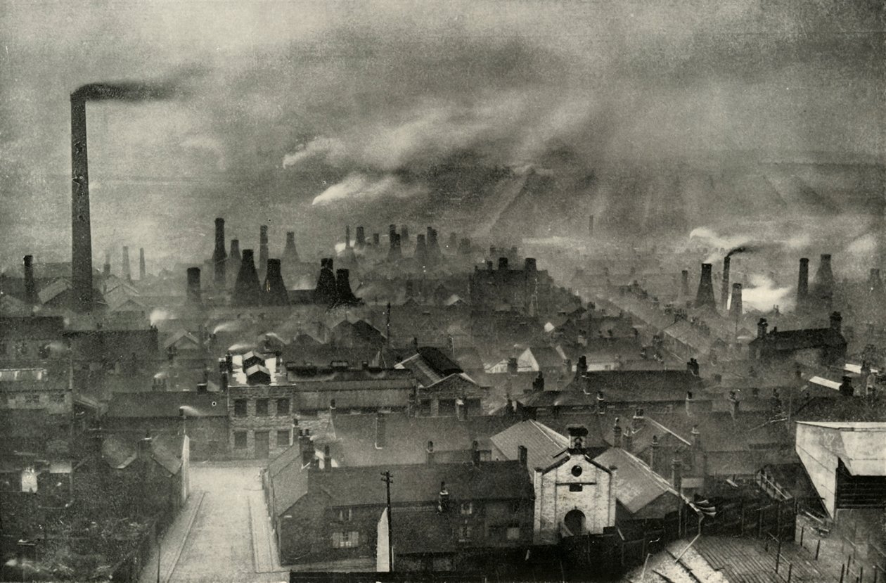 Un paesaggio industriale nelle Potteries da Unbekannt