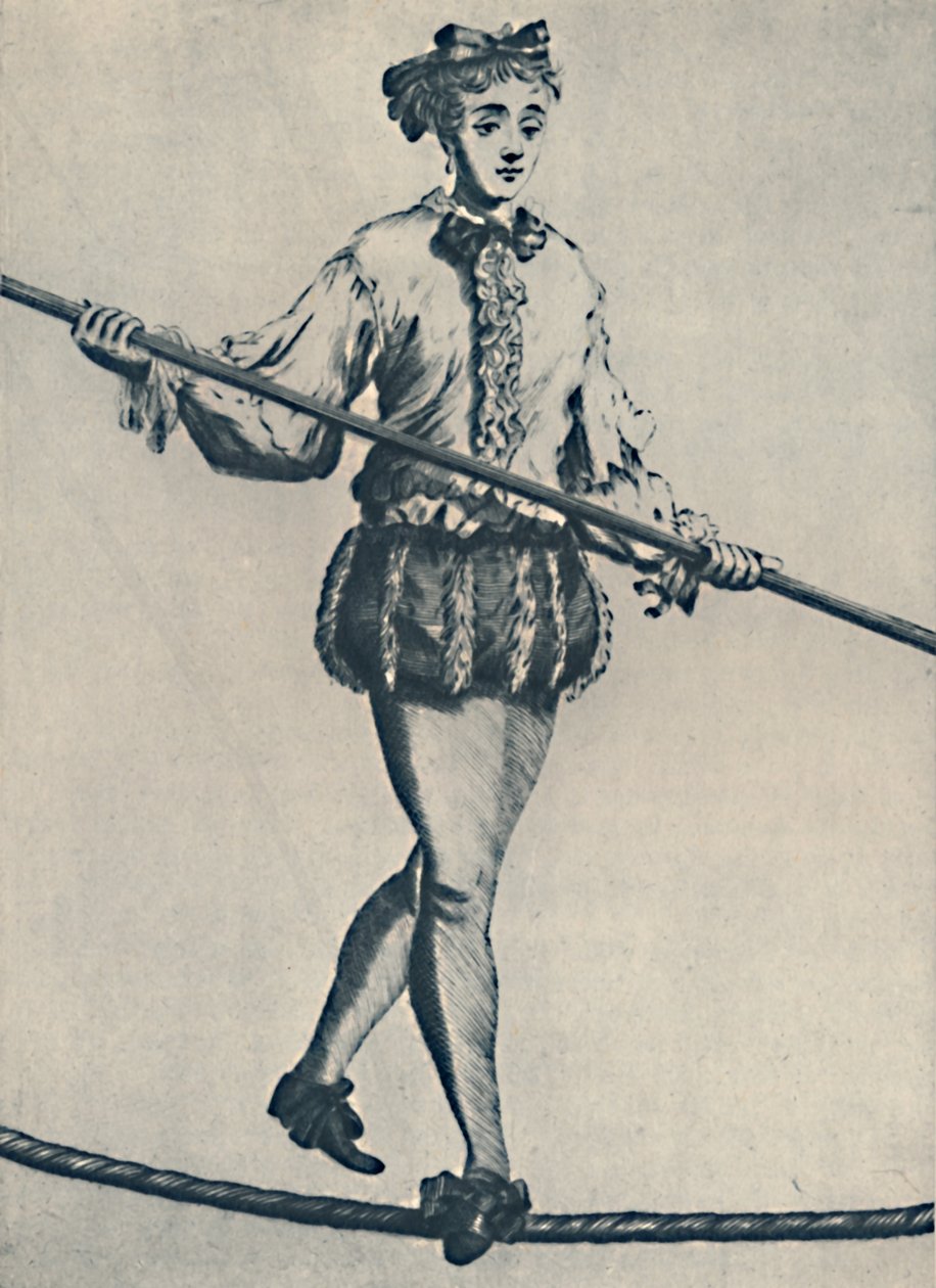 Un famoso funambolo del XVII secolo, 1942 da Unbekannt