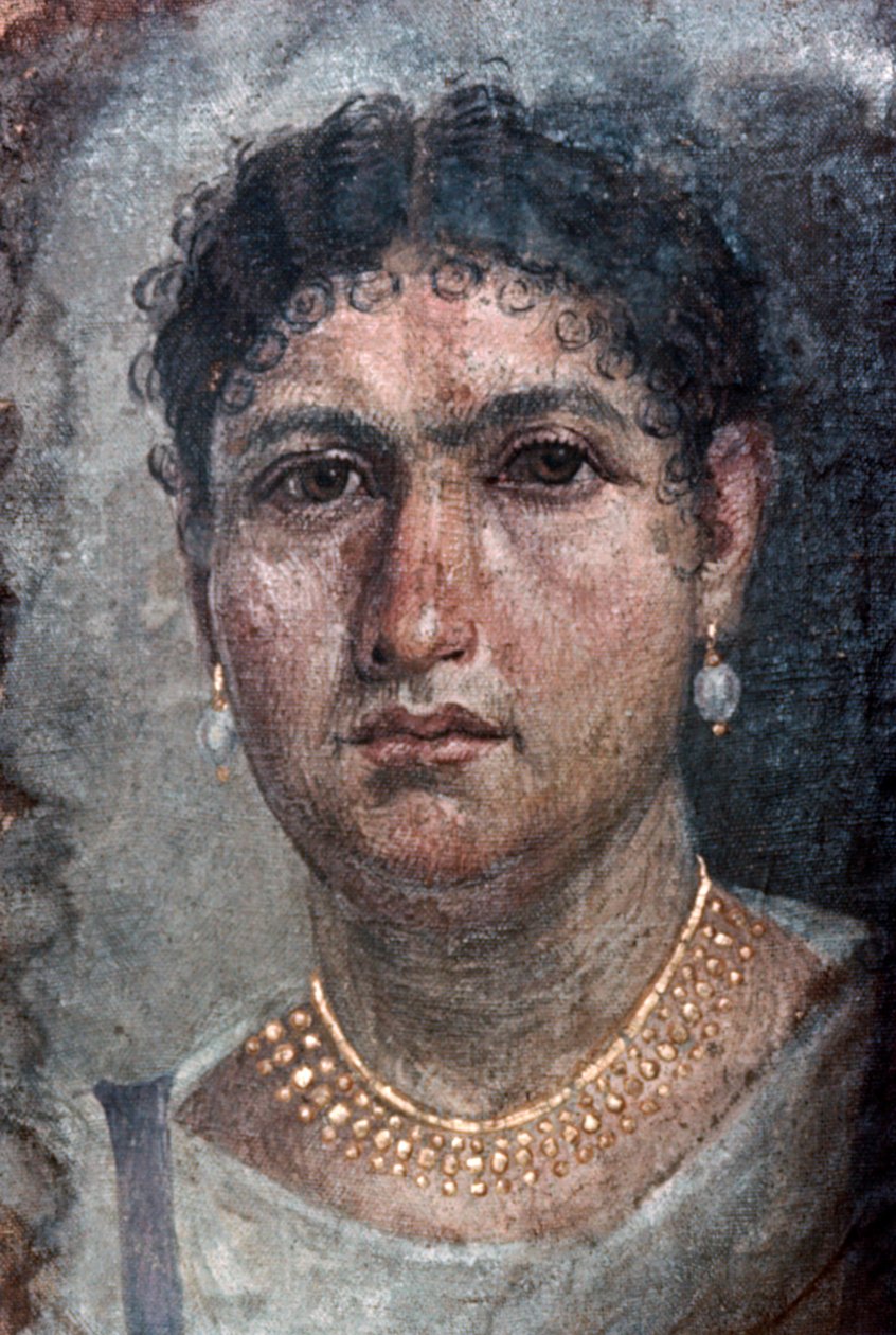 Un ritratto di Fayum di Aline, noto anche come Ténos, I secolo da Unbekannt