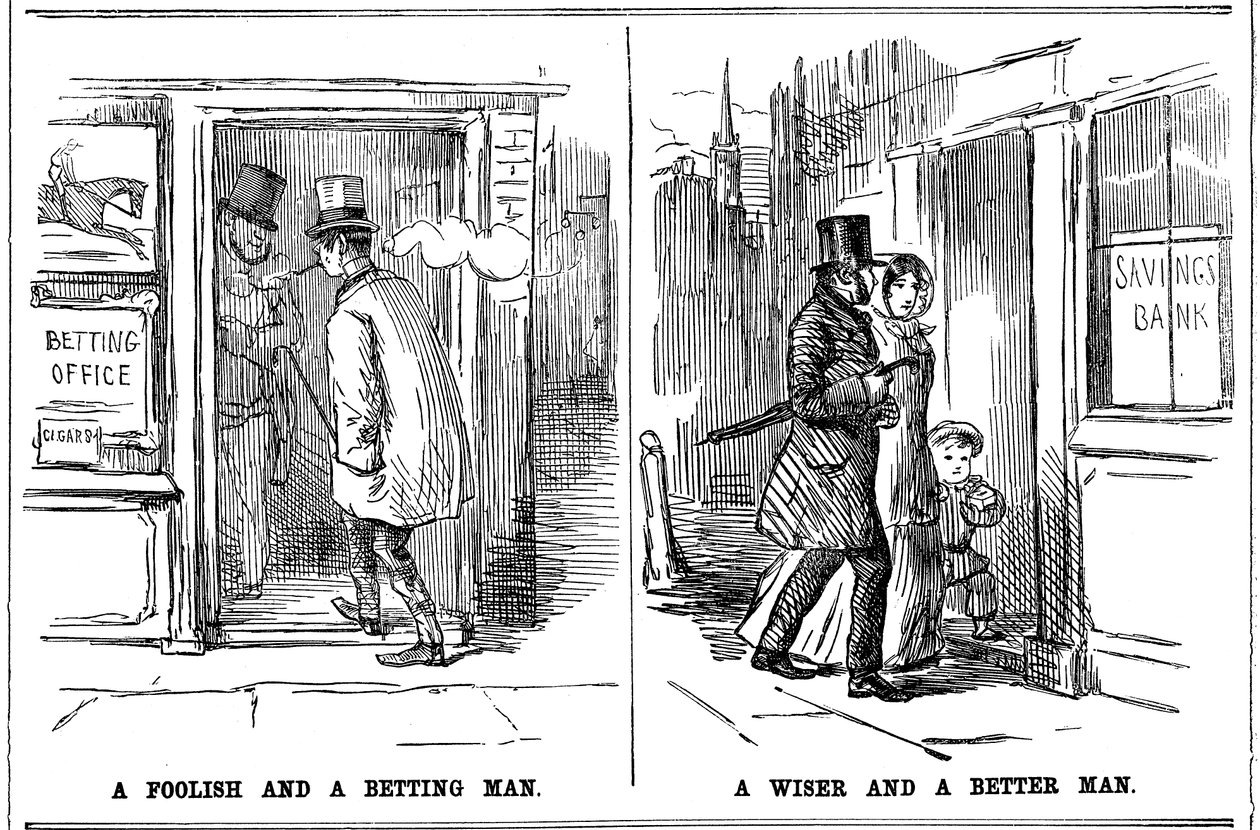 Un uomo sciocco e un uomo scommettitore e un uomo saggio e un uomo migliore, 1852 da Unbekannt