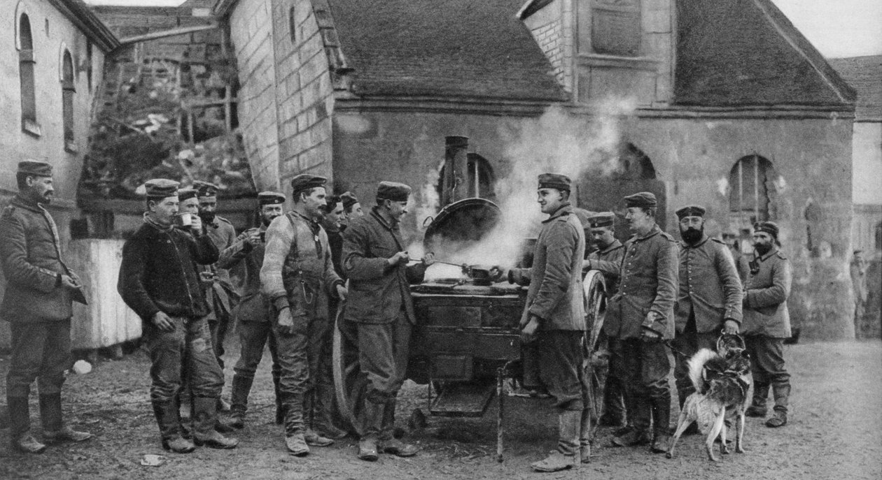 Una cucina da campo dell