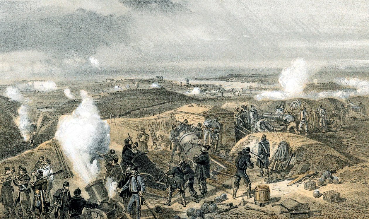 Una giornata calda nelle batterie, Guerra di Crimea, 1853-1856 da Unbekannt