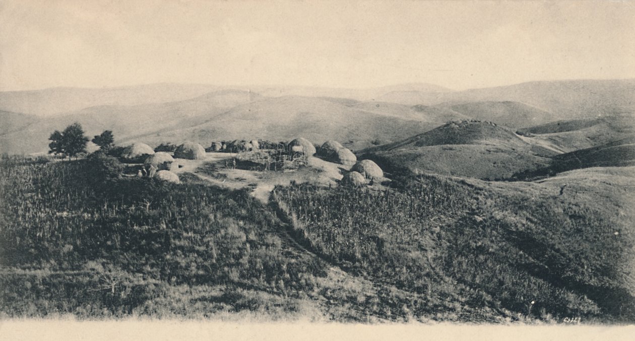 Un Kraal Kafir - Zululand, inizio XX secolo da Unbekannt
