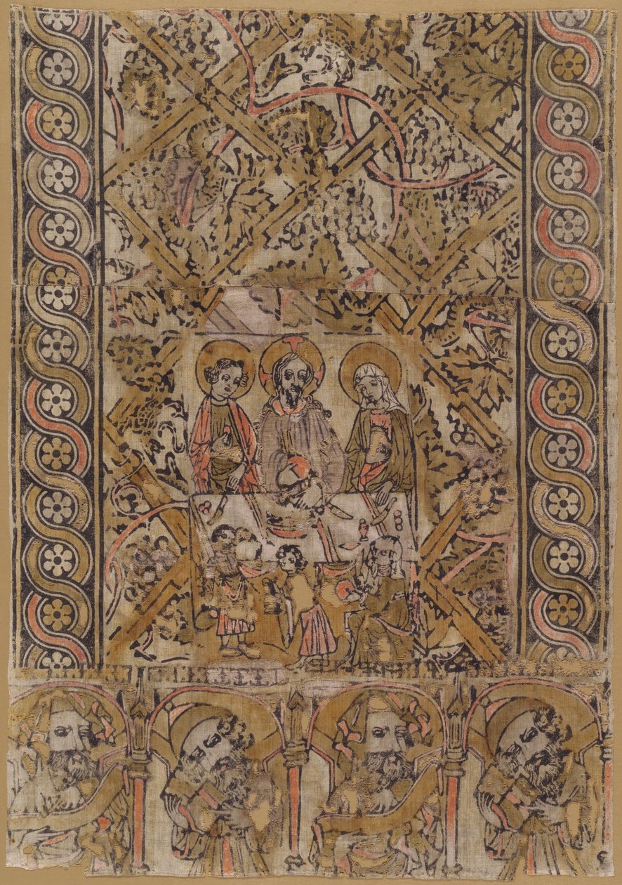 Un panno da leggio con le nozze di Cana da Unbekannt