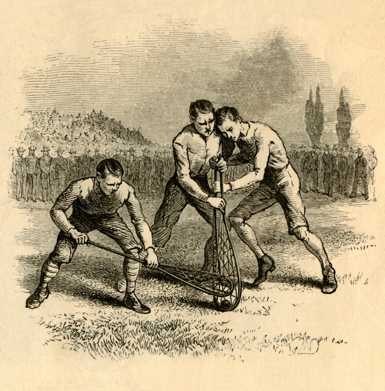 Una mischia vivace, 1881 da Unbekannt