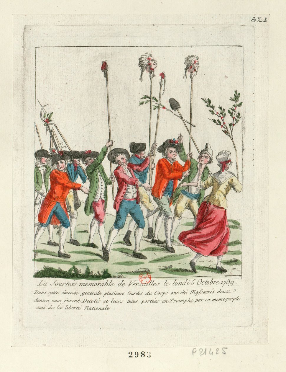 Un giorno memorabile a Versailles, 1789 da Unbekannt