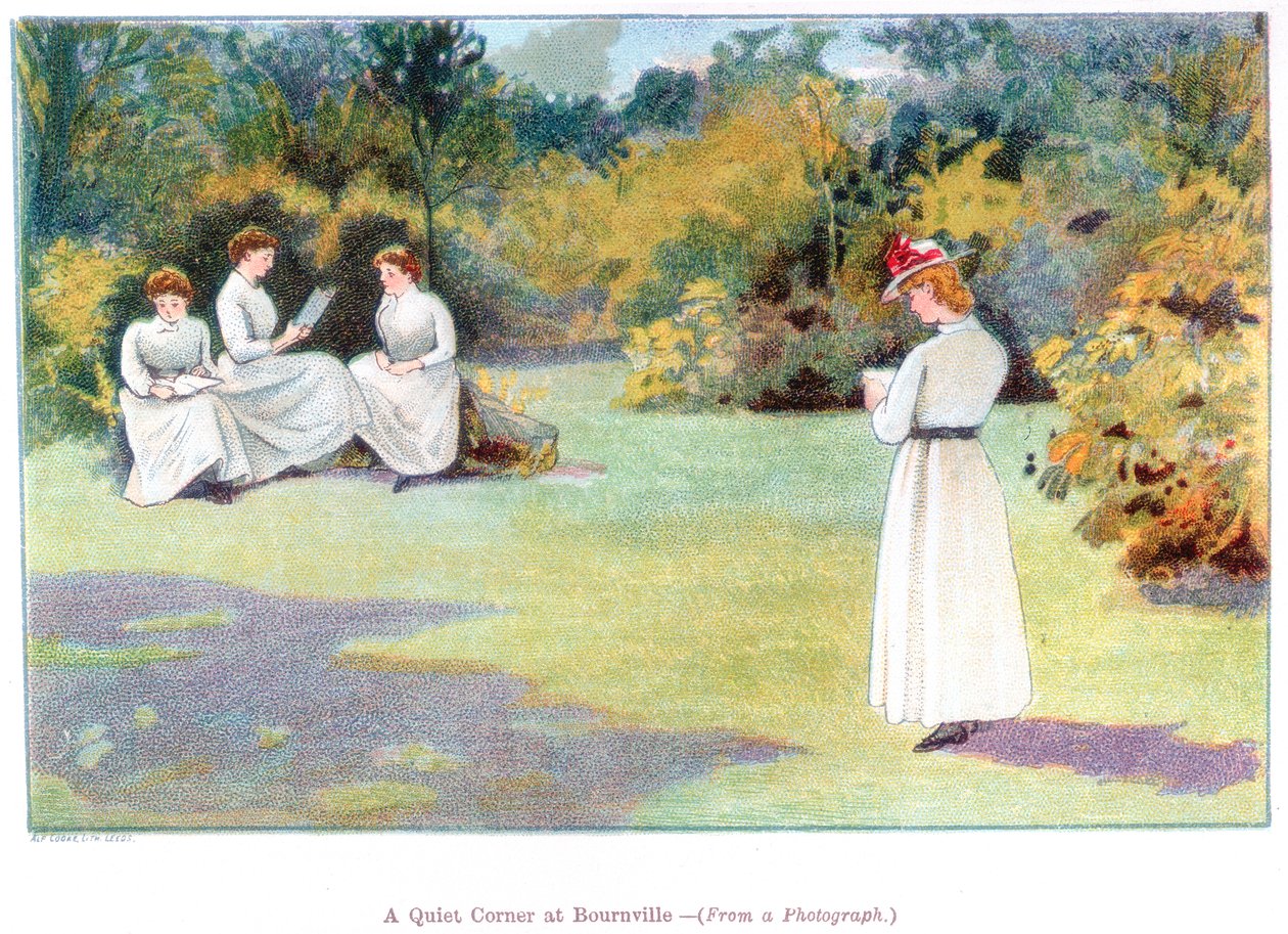 Un angolo tranquillo a Bournville, 1892 da Unbekannt