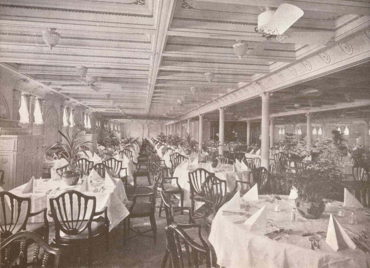 Una sala da pranzo della Royal Mail, 1914 da Unbekannt