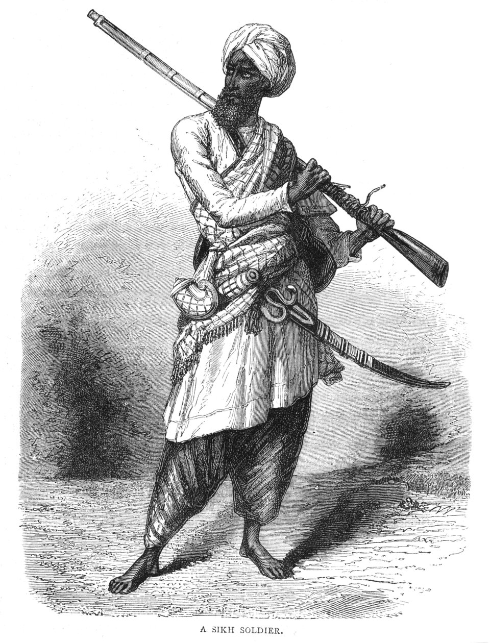 Un soldato Sikh da Unbekannt