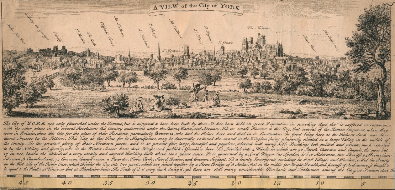 Veduta della città di York da Unbekannt