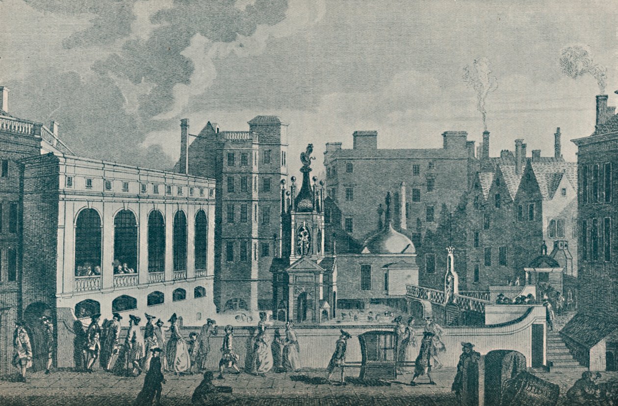 Veduta dei bagni del re e della regina e della Great Pump Room a Bath, 1907 da Unbekannt