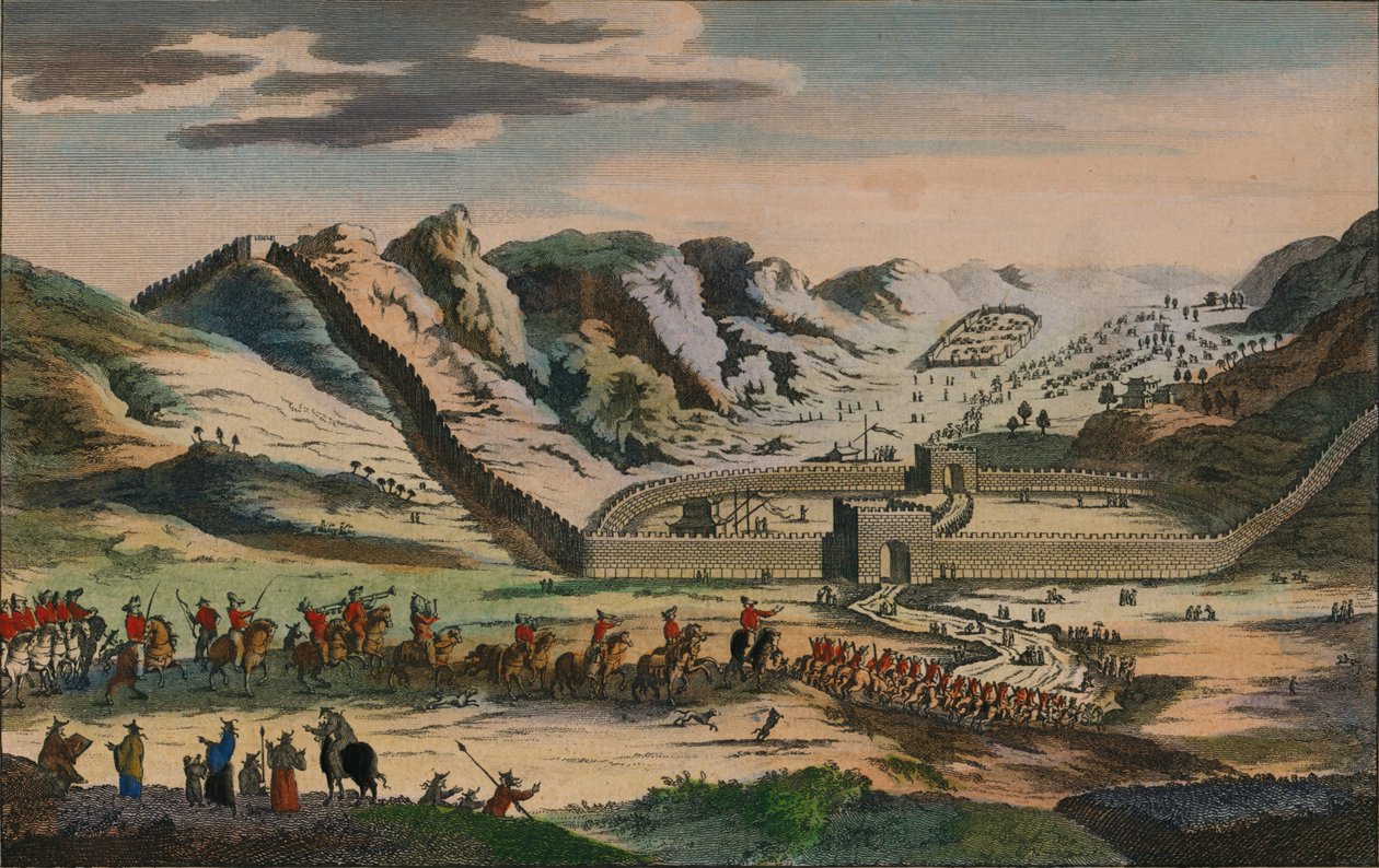 Veduta della celebre Grande Muraglia Cinese, 1782 da Unbekannt
