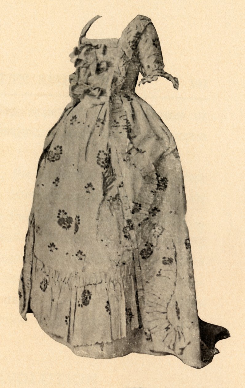 Un abito Watteau, abito da sposa di Mrs. William West da Unbekannt