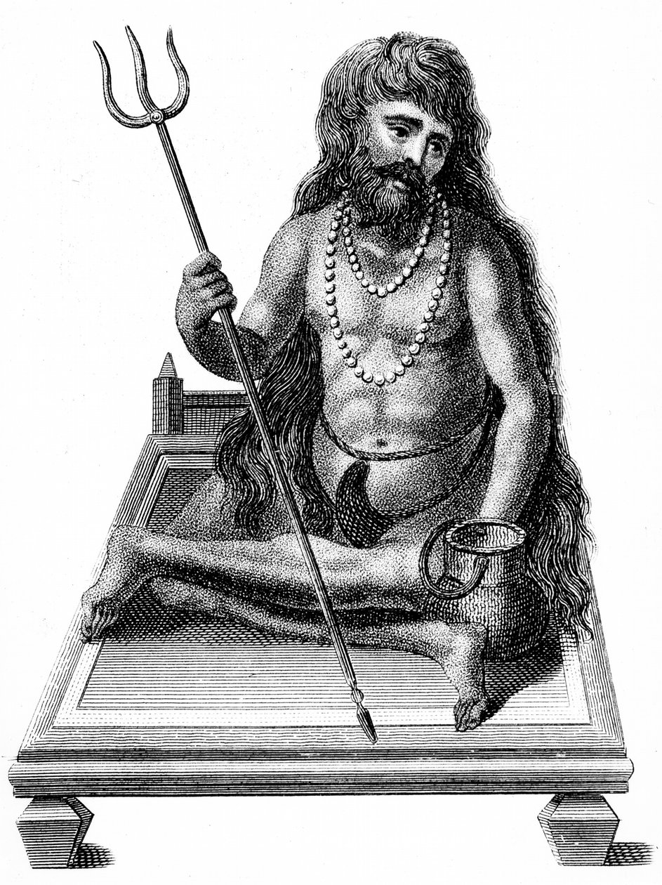 Un yogi in meditazione, 1811 da Unbekannt