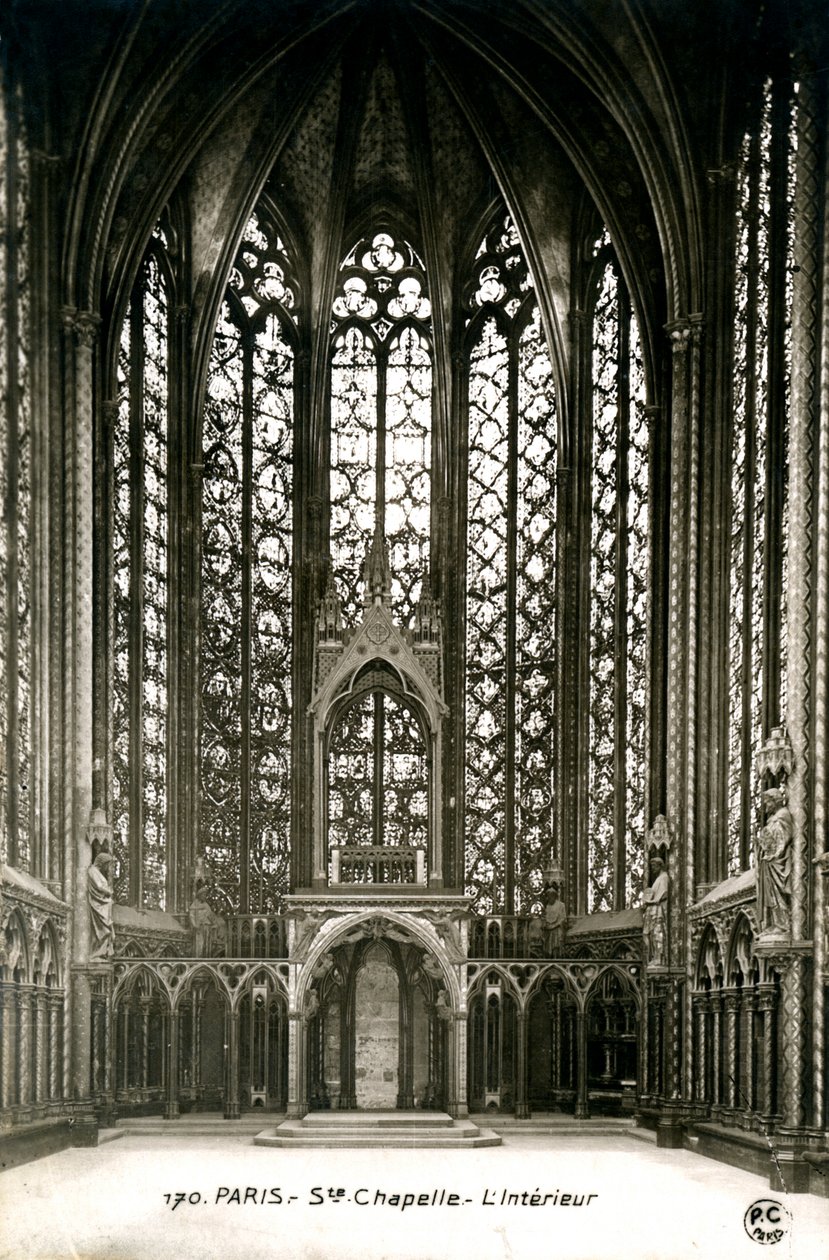 Interno di una cappella, Parigi, Francia, XX secolo da Unbekannt