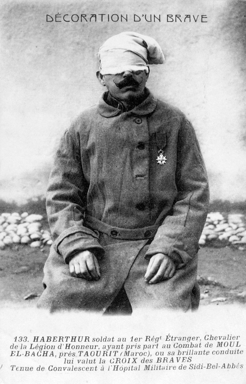 Un legionario convalescente, Sidi Bel Abbes, Algeria, 1910 da Unbekannt