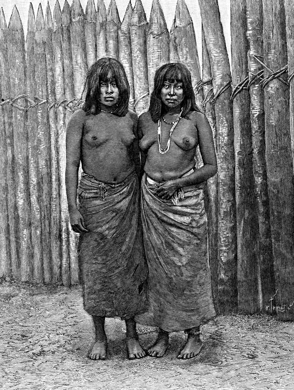 Una coppia di donne indiane del Gran Chaco, Sud America, 1895 da Unbekannt