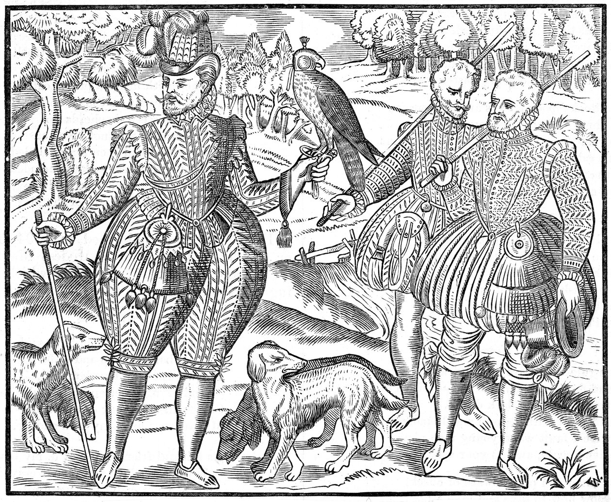 Un falconiere, 1611 da Unbekannt