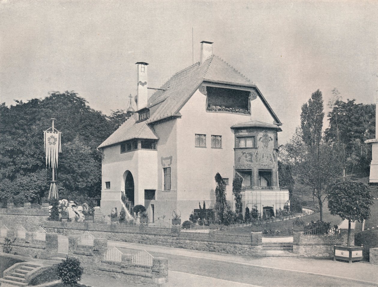 Una casa progettata da Hans Christiansen da Unbekannt