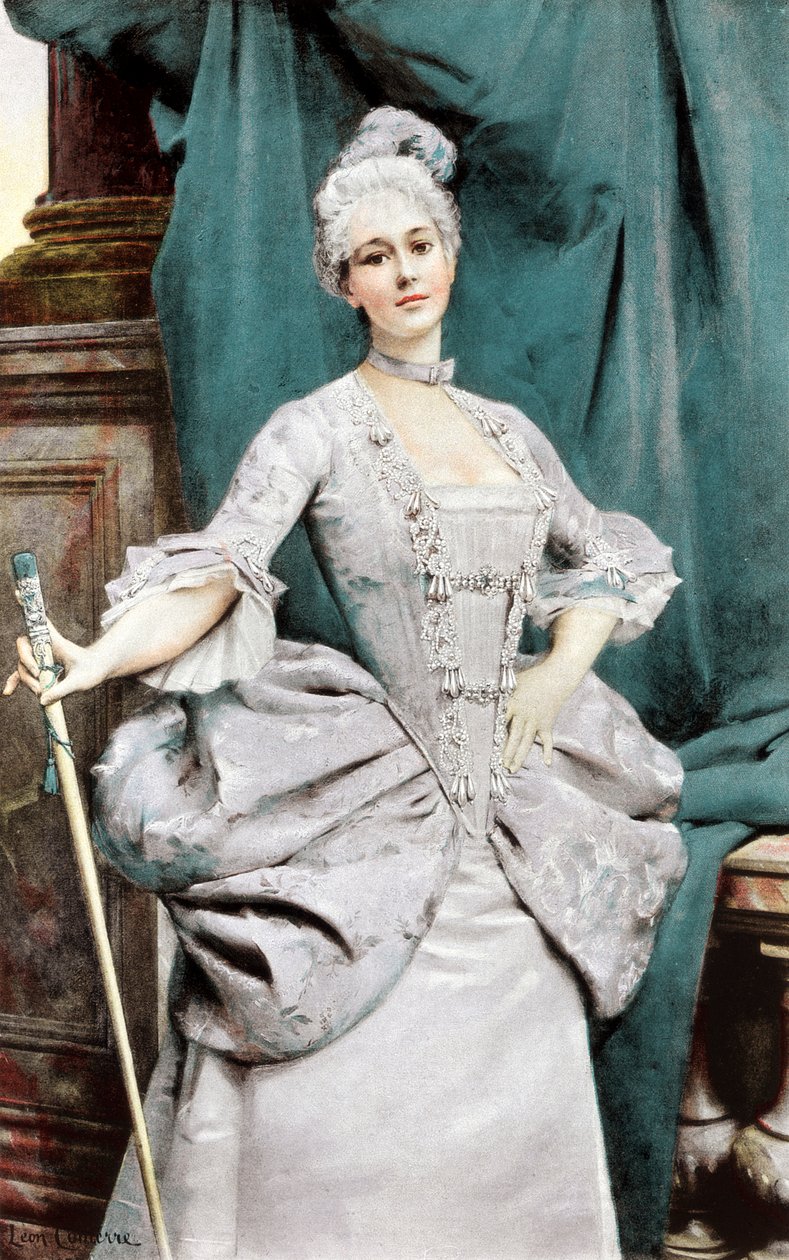 Una dama di rango del tempo di Luigi XV, 1889 da Unbekannt