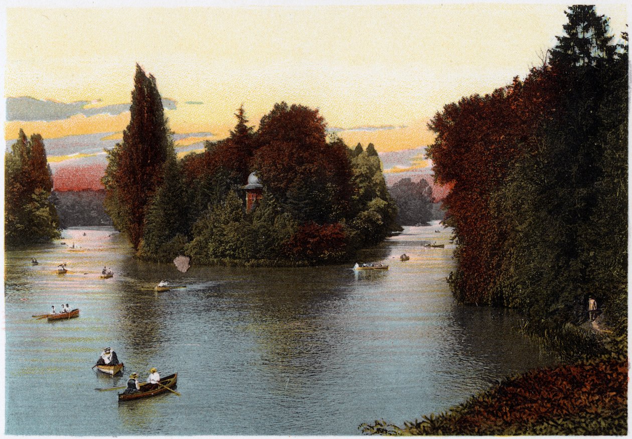 Un lago nel Bois de Boulogne, Parigi da Unbekannt