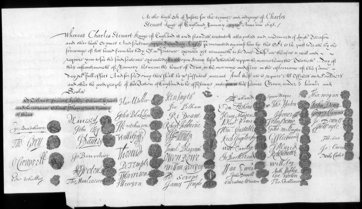 Una lettera relativa a Charles Stuart, Bonnie Prince Charlie, XVIII secolo da Unbekannt