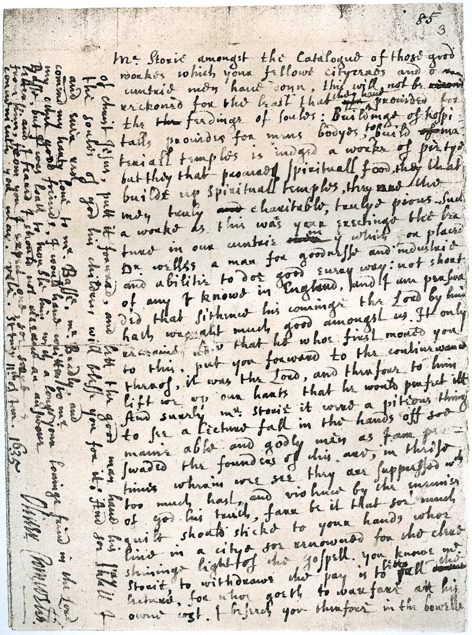 Una lettera a un signor Storie di Oliver Cromwell, St Ives, 11 gennaio, 1635-1636, 1899 da Unbekannt