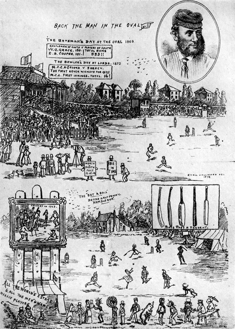 Un ricordo della partita di cricket di beneficenza di James Southerton, XIX secolo, 1912 da Unbekannt
