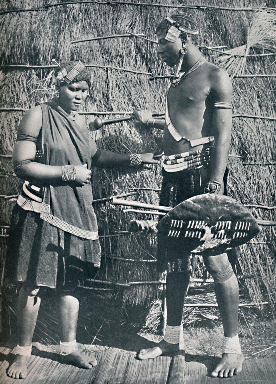 Una coppia di amanti Zulu da Unbekannt