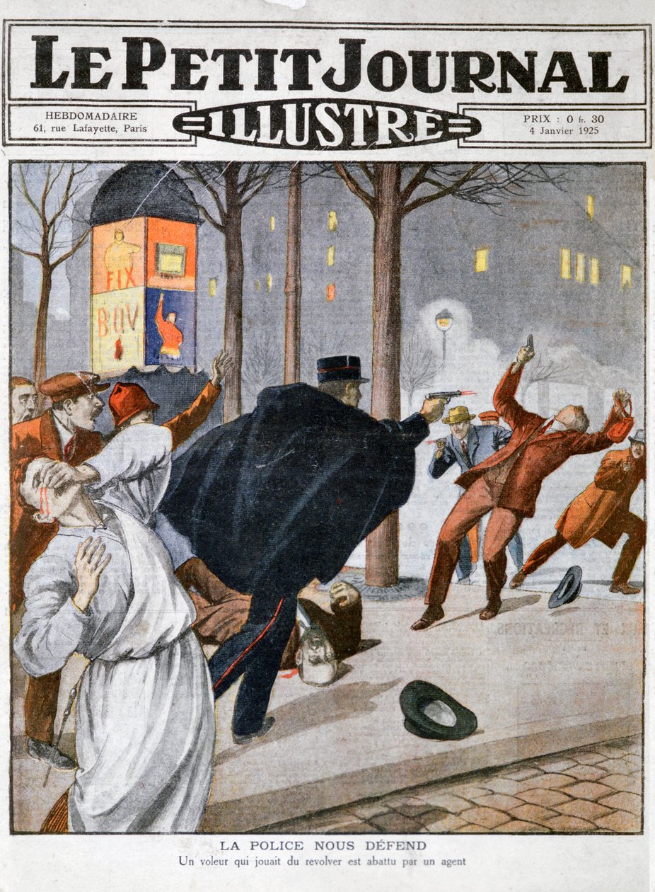 Una sparatoria della polizia, 4 gennaio 1925 da Unbekannt