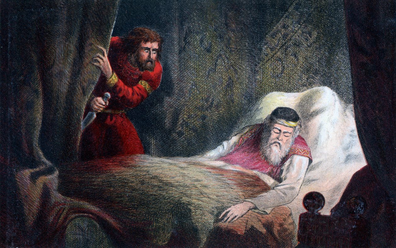 Una scena da Macbeth, XVII secolo da Unbekannt
