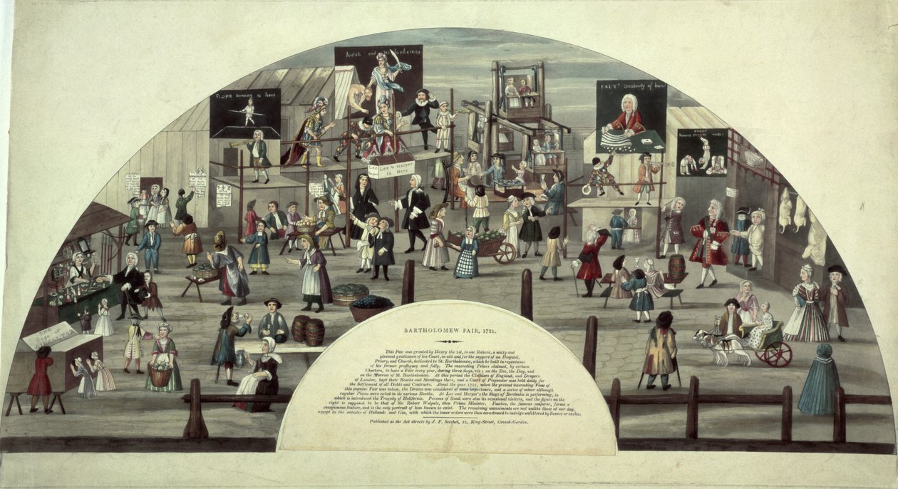 Una scena della Fiera di San Bartolomeo da Unbekannt