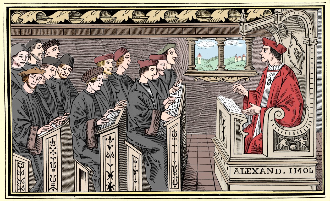 Una scuola, XVI secolo, 1849 da Unbekannt
