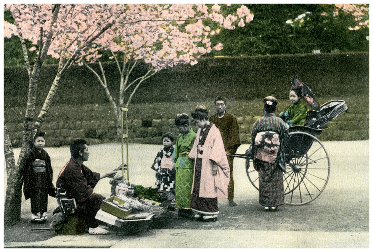 Un mercante di strada, Giappone, 1904 da Unbekannt