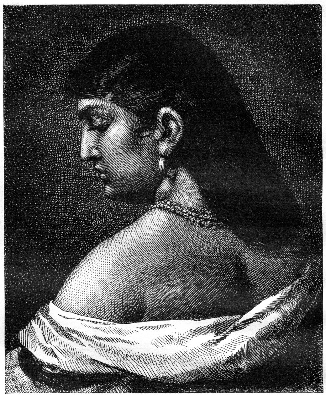Una donna di Trastevere, Roma, Italia, XIX secolo da Unbekannt