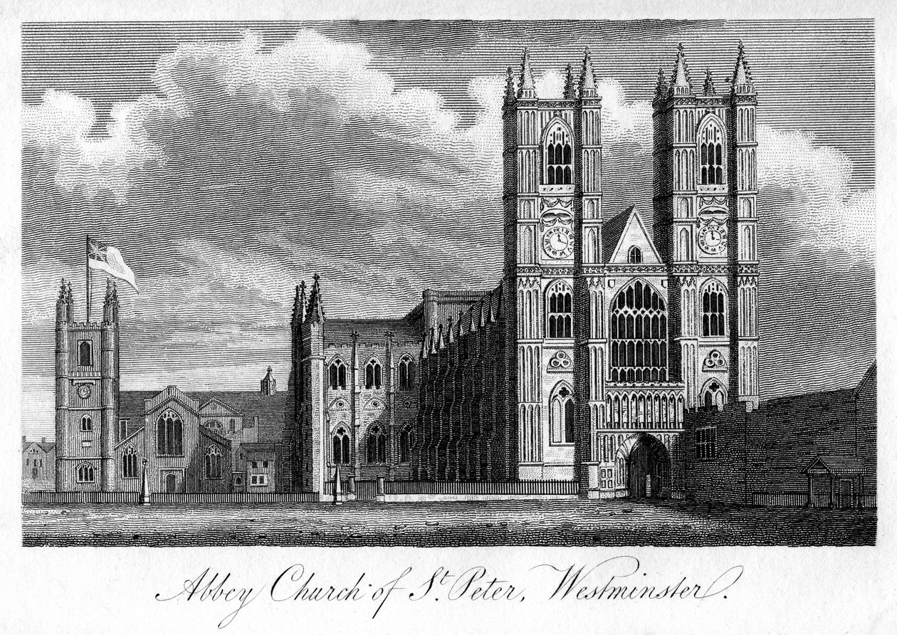 Abbazia di San Pietro, Westminster, Londra, 1805 da Unbekannt
