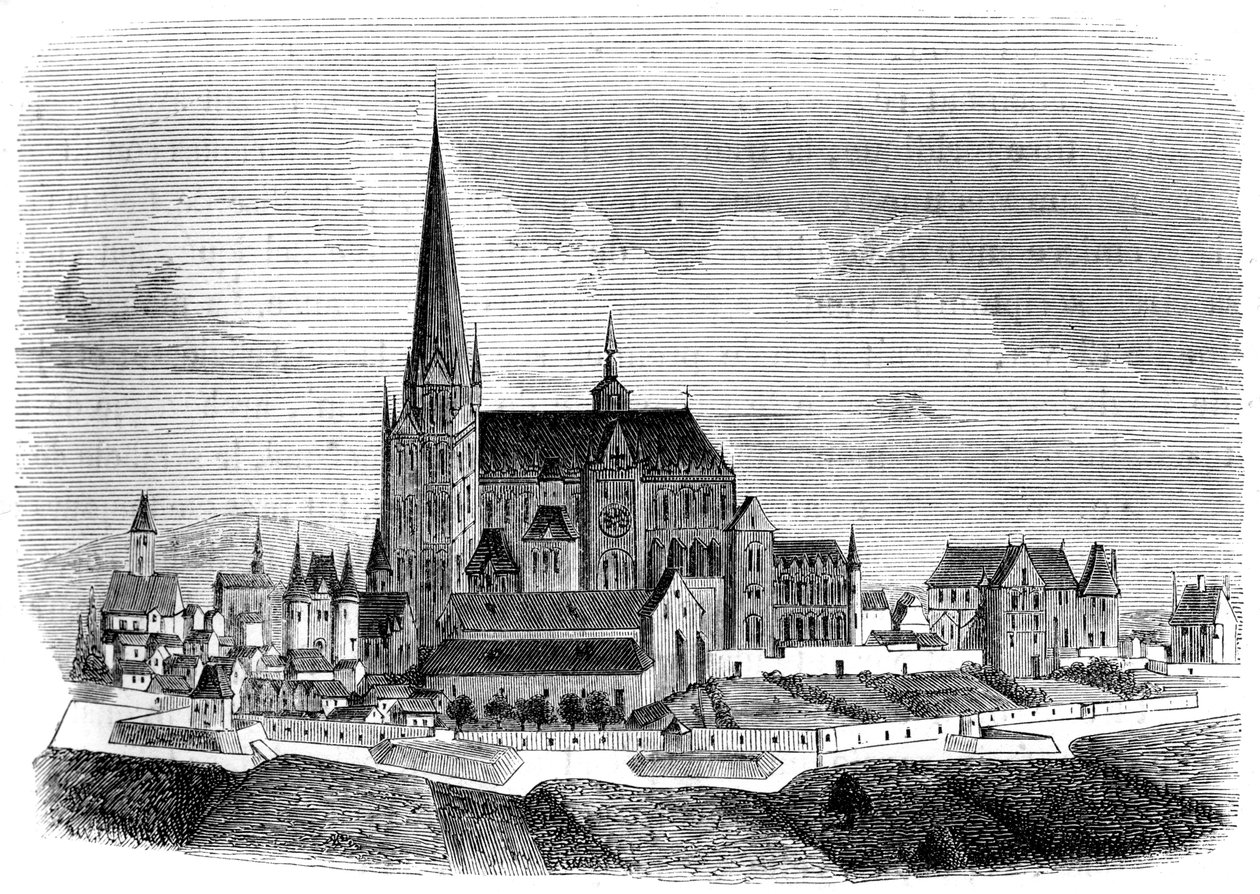 Abbazia di Saint-Denis, fine XVI secolo 1849 da Unbekannt
