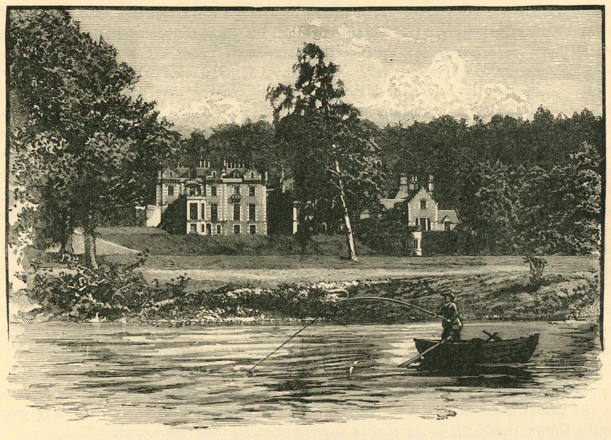 Abbotsford, dal fiume, 1898 da Unbekannt