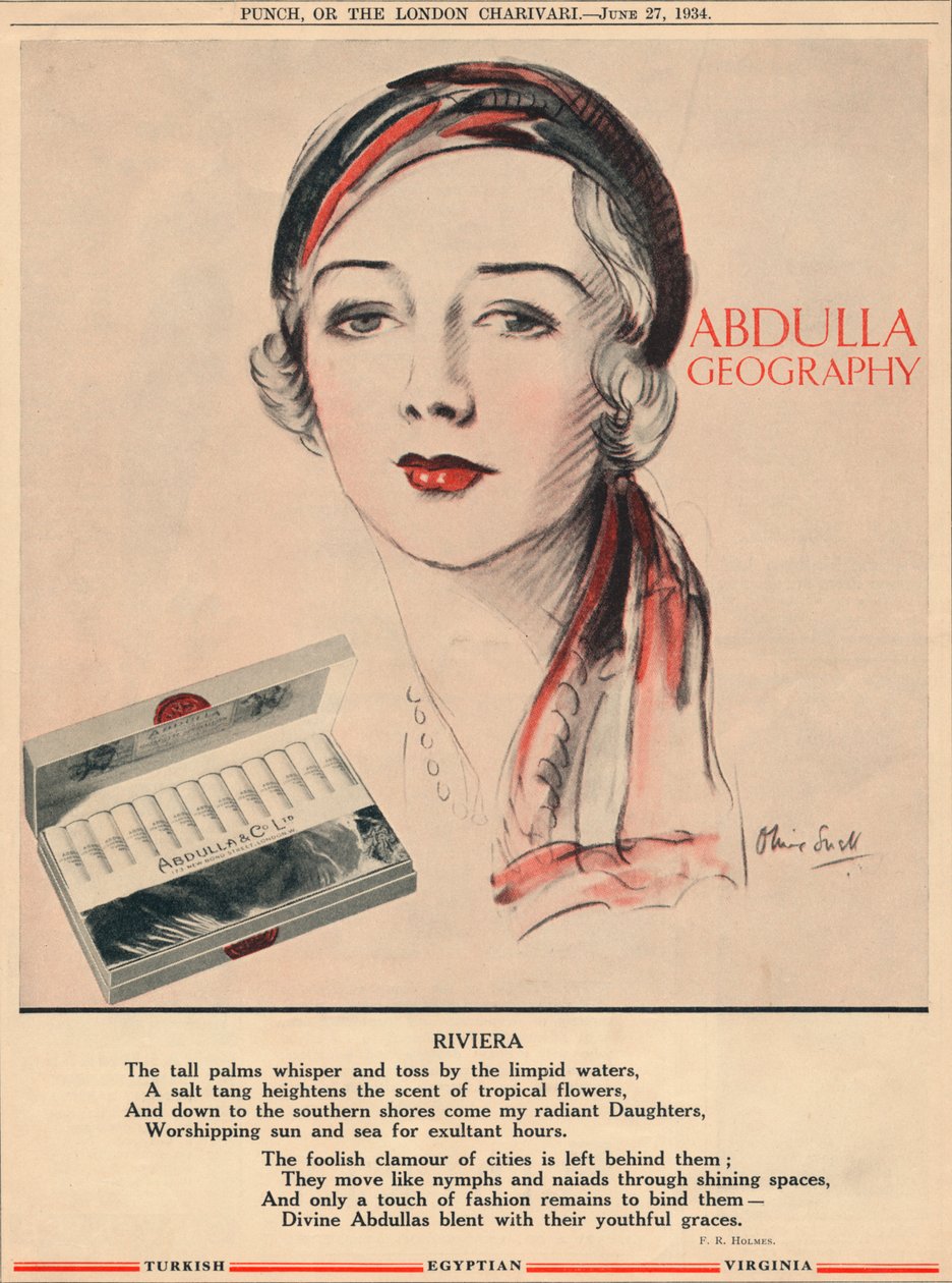 Abdulla Geografia - Riviera, 1934 da Unbekannt