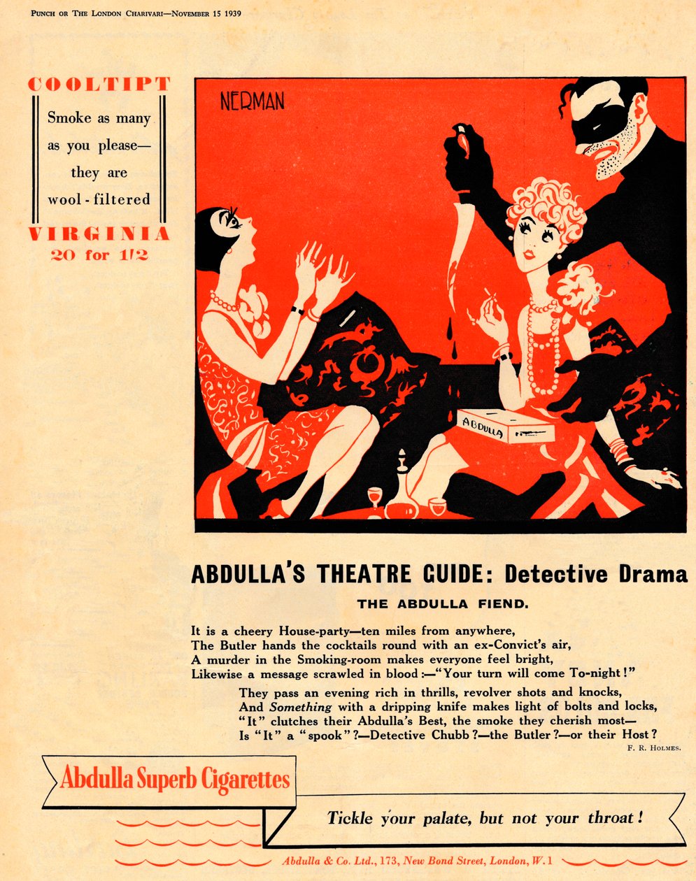 Guida teatrale di Abdulla: Dramma poliziesco - Il demone di Abdulla, 1939 da Unbekannt