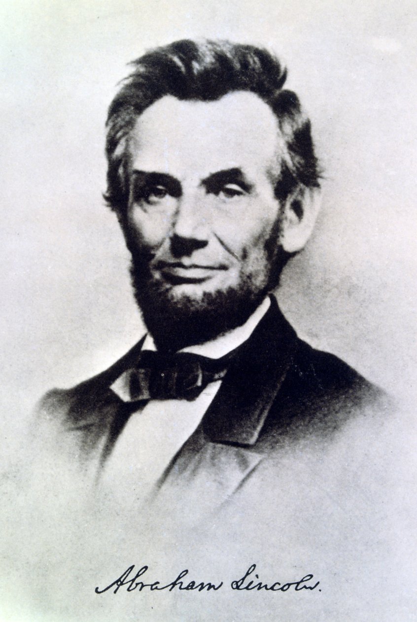 Abraham Lincoln, Presidente degli Stati Uniti, c1865 da Unbekannt