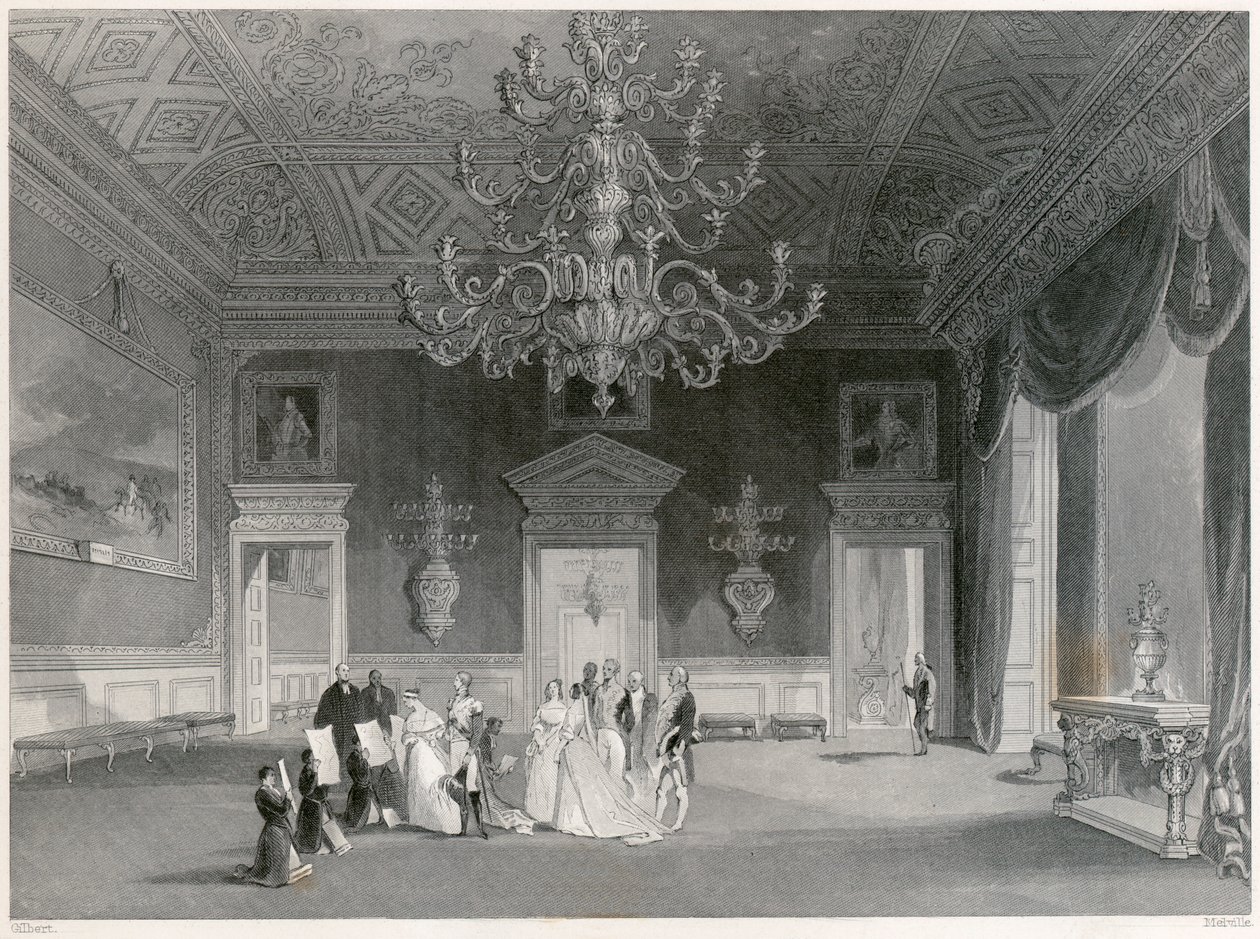Accessione della Regina Vittoria, Palazzo di St James, Londra da Unbekannt