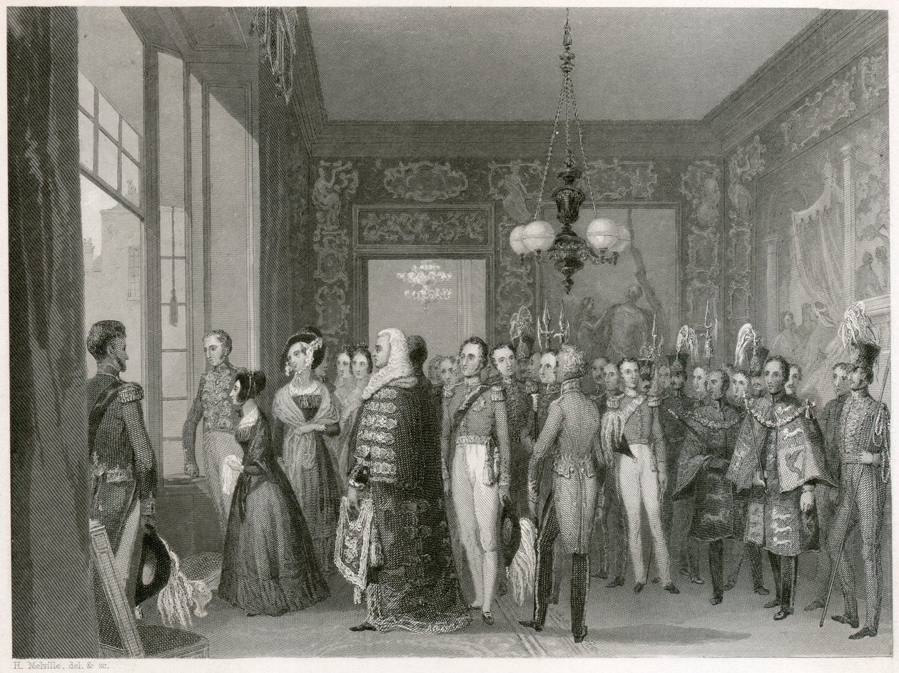 Ascesa della Regina Vittoria, Palazzo di St James, Westminster, Londra, 1837 da Unbekannt