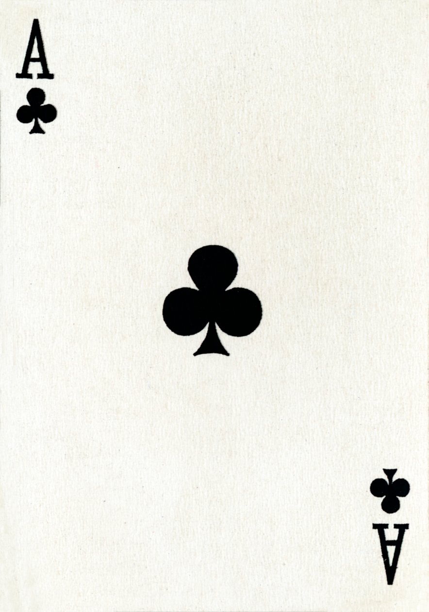Asso di fiori da un mazzo di carte da gioco Goodall & Son Ltd. da Unbekannt