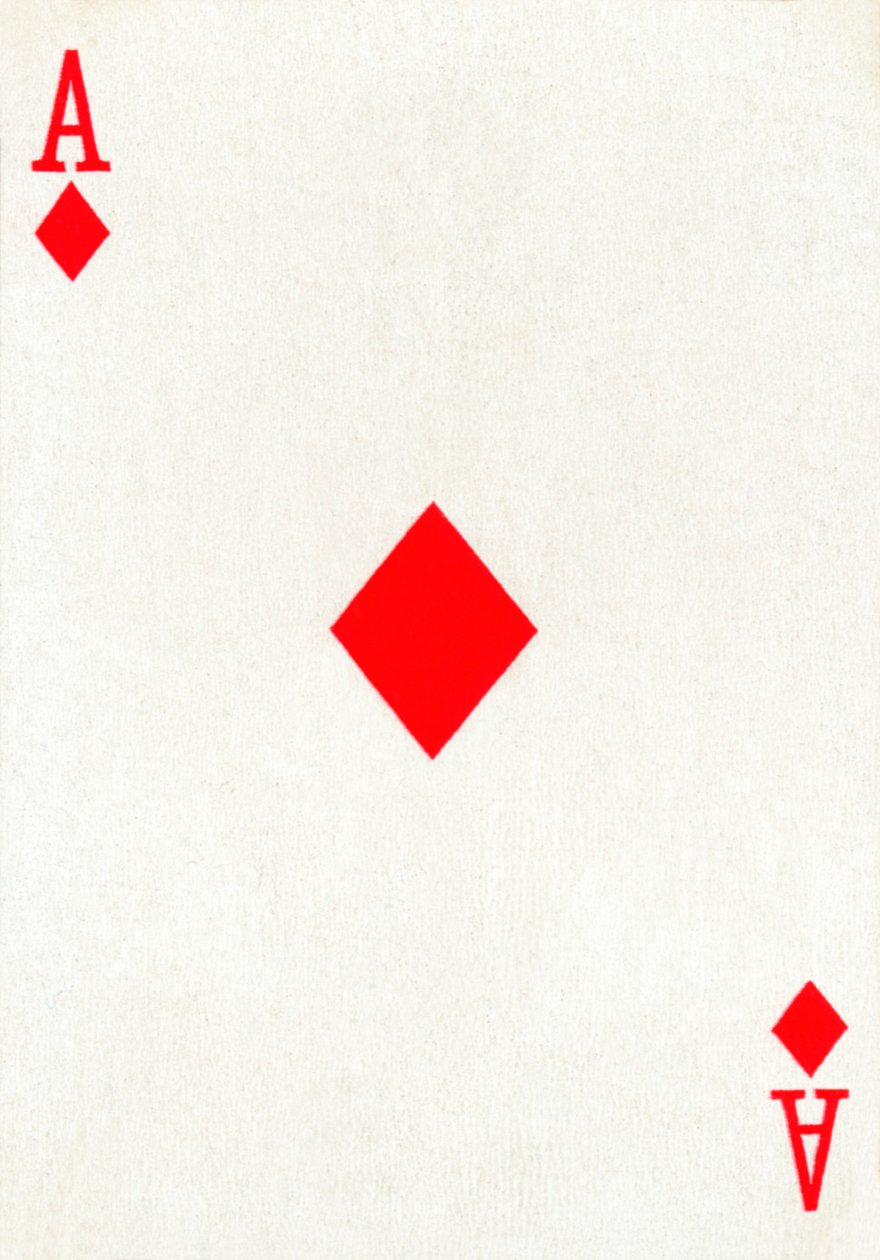 Asso di quadri da un mazzo di carte da gioco Goodall & Son Ltd., c. 1940 da Unbekannt