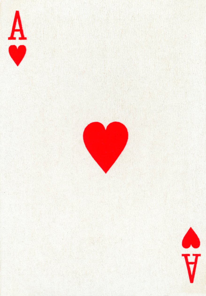 Asso di Cuori da un mazzo di carte da gioco Goodall & Son Ltd., c1940 da Unbekannt