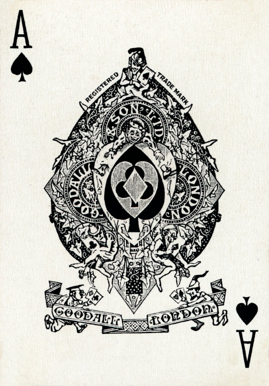 Asso di picche da un mazzo di carte da gioco Goodall & Son Ltd., c1940 da Unbekannt
