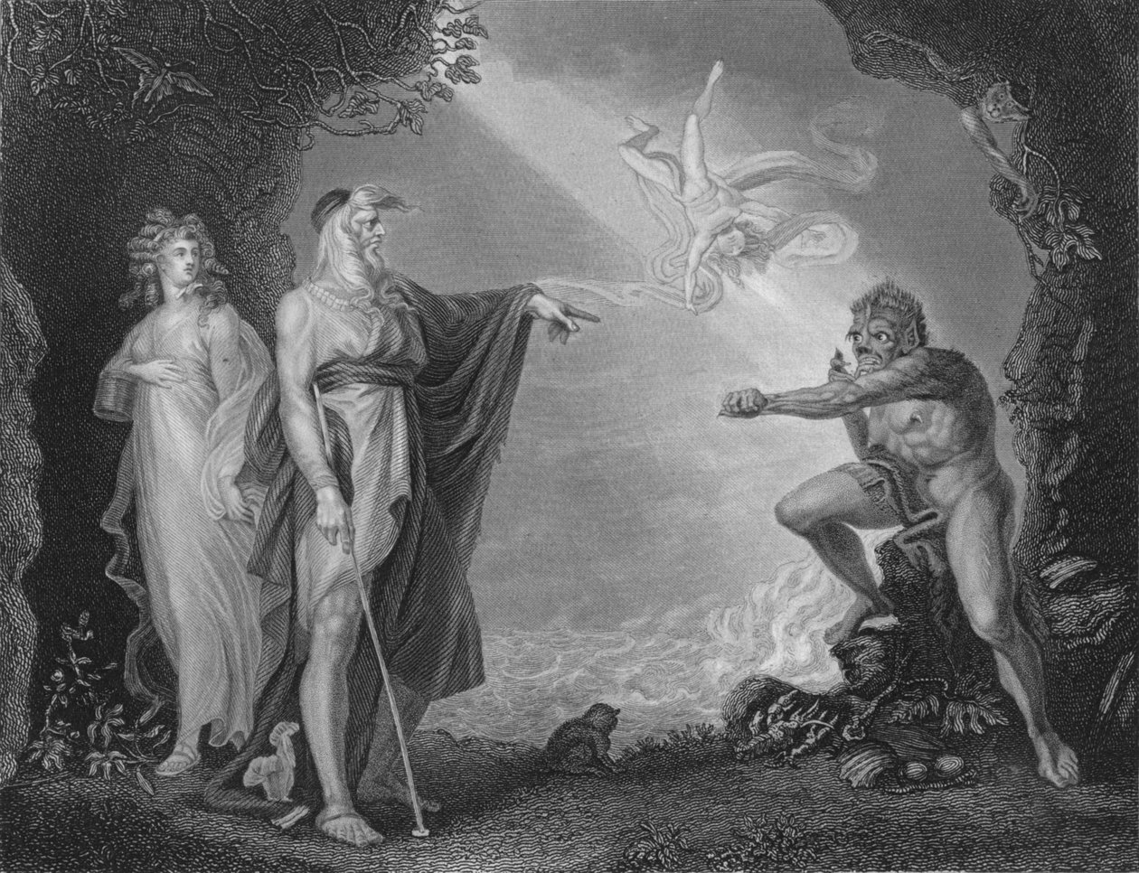 Atto I Scena II da La Tempesta, XIX secolo da Unbekannt