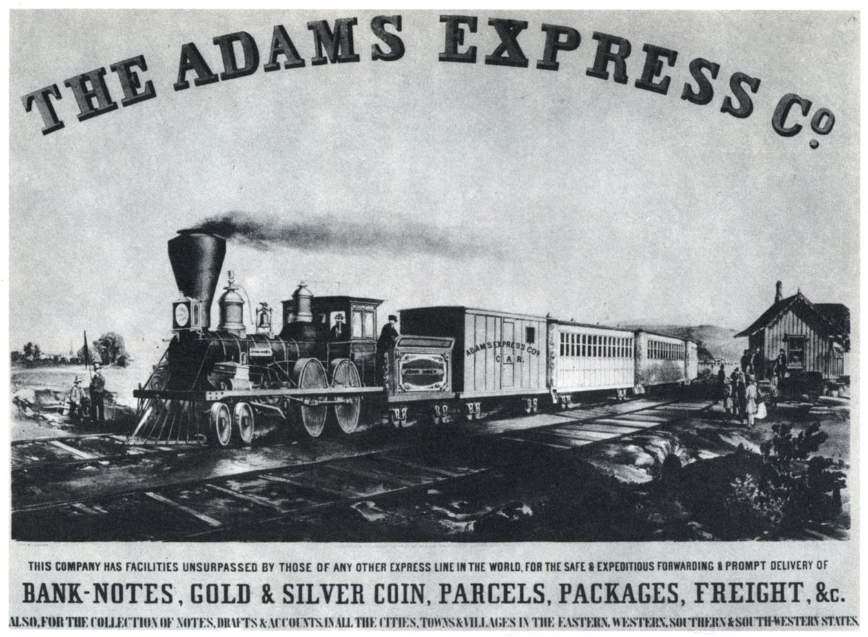 Annuncio della Adams Express Company, c1860s da Unbekannt