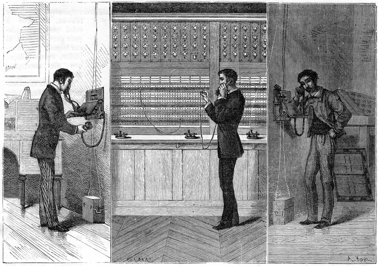 Sistema telefonico Ader, 1881 da Unbekannt